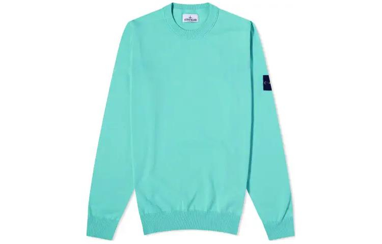 Stone Island Slim Fit Crewneck Long Sleeve Sweatshirt Green - 8015540B2-V0052