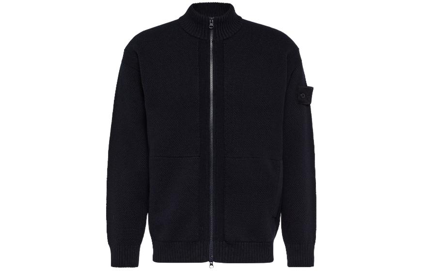 Stone Island Slim Fit Zip-Up Jacket Blue 8015541FA-V0029