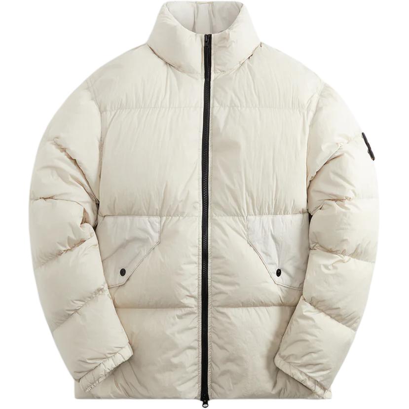 Stone Island Slim Fit Zip-Up Jacket Off-White 791540623-V0097