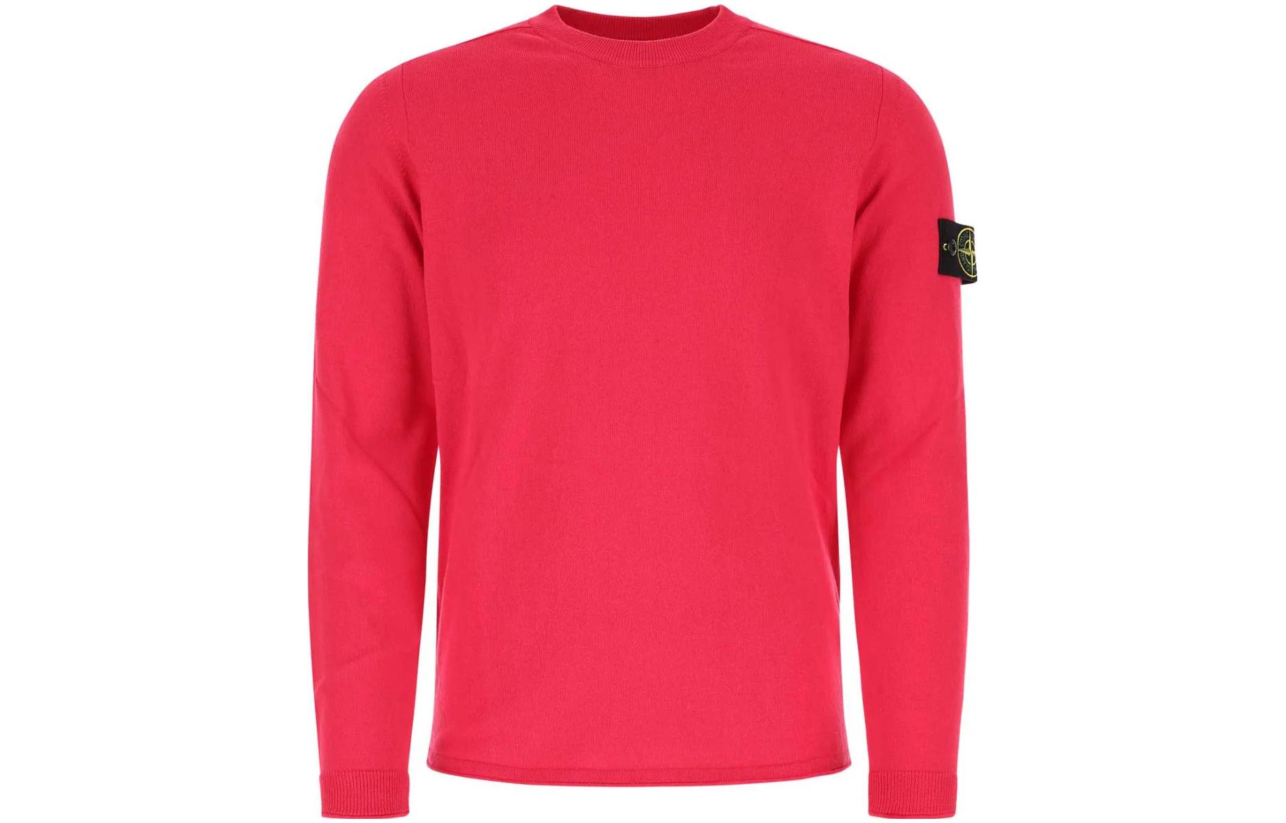 Stone Island Small Logo Patch Crewneck Long Sleeve Sweatshirt 7615532B9-V0087