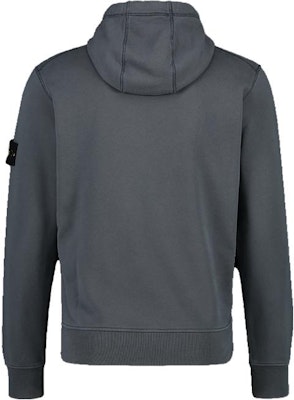 STONE ISLAND Solid Badge Hoodie Pria Abu-Abu dengan Drawstring 791564151-V0062 Lookbook STONE ISLAND Solid Badge Hoodie Pria Abu-Abu dengan Drawstring 791564151-V0062