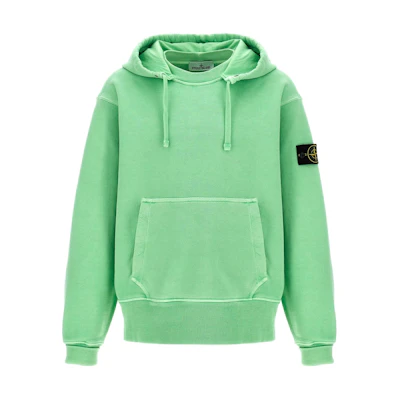 Stone Island Solid Badge Hoodie Pullover Long Sleeve Green 791566455-V0152