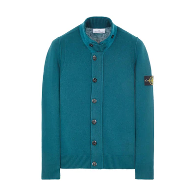 Stone Island Solid Color Badge Logo Long-Sleeve Jacket 7915547A-V0057