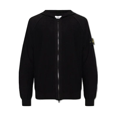 Stone Island Solid Color Casual Long Sleeve Jacket for Men - Black 7815503B00-V0029