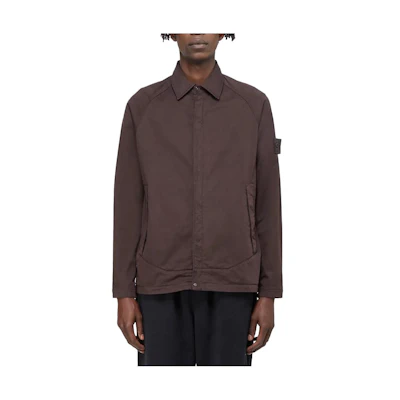 STONE ISLAND Solid Color Collared Shirt for Men 7315116F4-V0070