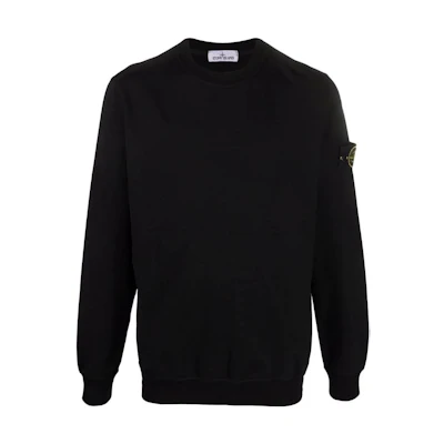 Stone Island Solid Color Crewneck Printed Sweatshirt Men 761564052-V0029