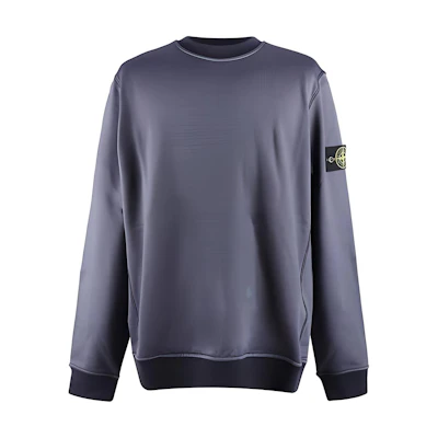 Stone Island Solid Color Crewneck Pullover Sweatshirt Charcoal Grey 751563547-V0026