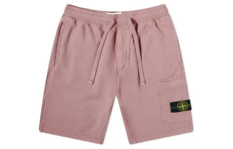 Stone Island Solid Color Drawstring Shorts with Large Pockets for Men. 771564620-V0086 圖 2