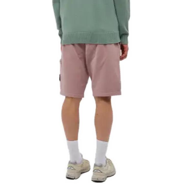 Stone Island Solid Color Drawstring Shorts with Large Pockets for Men. 771564620-V0086 圖 4