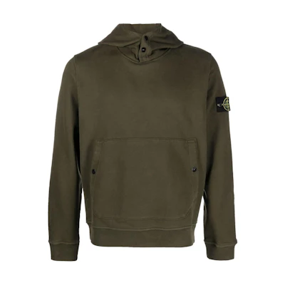 Stone Island Solid Color Green Hoodie 791561720-V0058