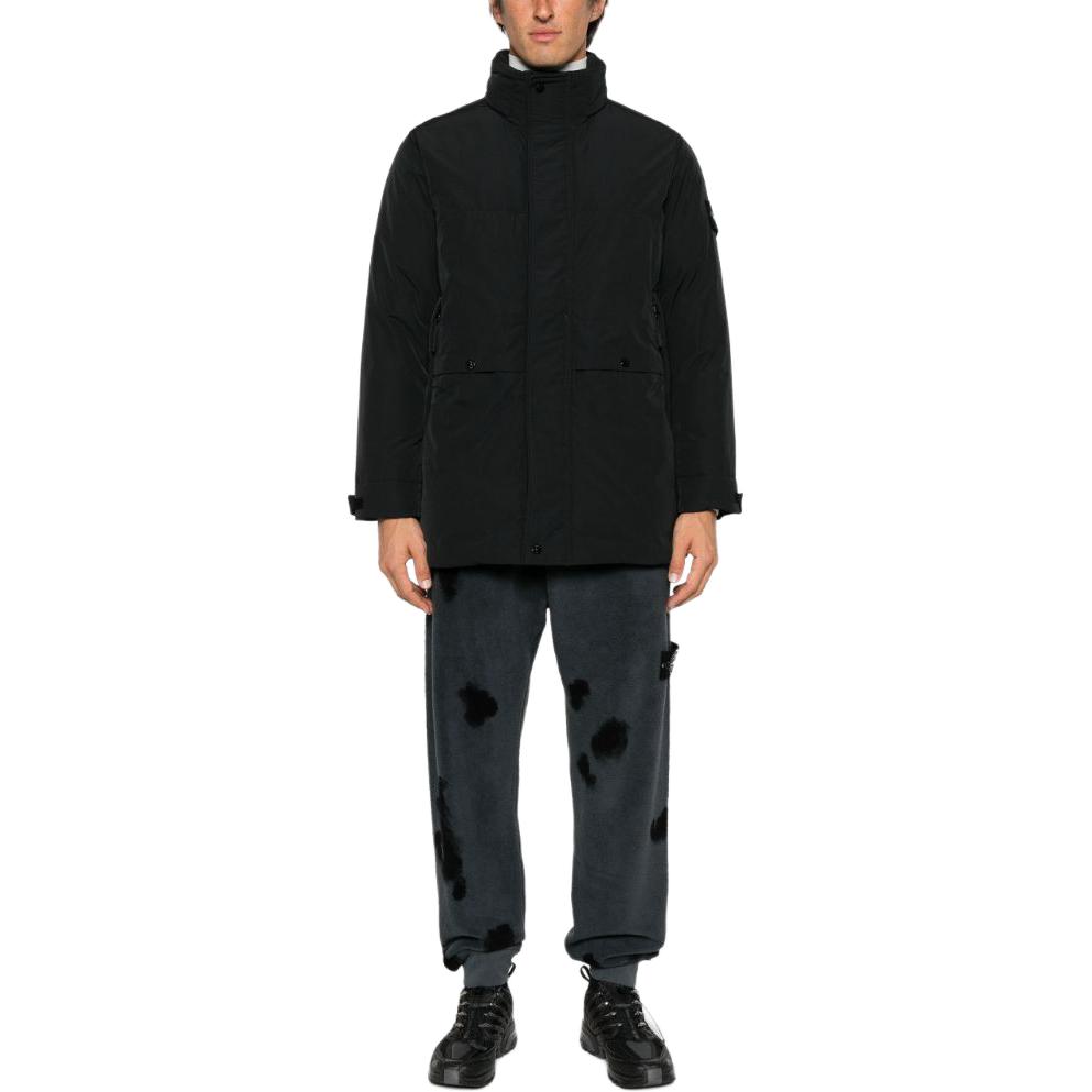 Stone Island Solid Color High Neck Zipped Jacket  Black 791541726-V0029 圖 3