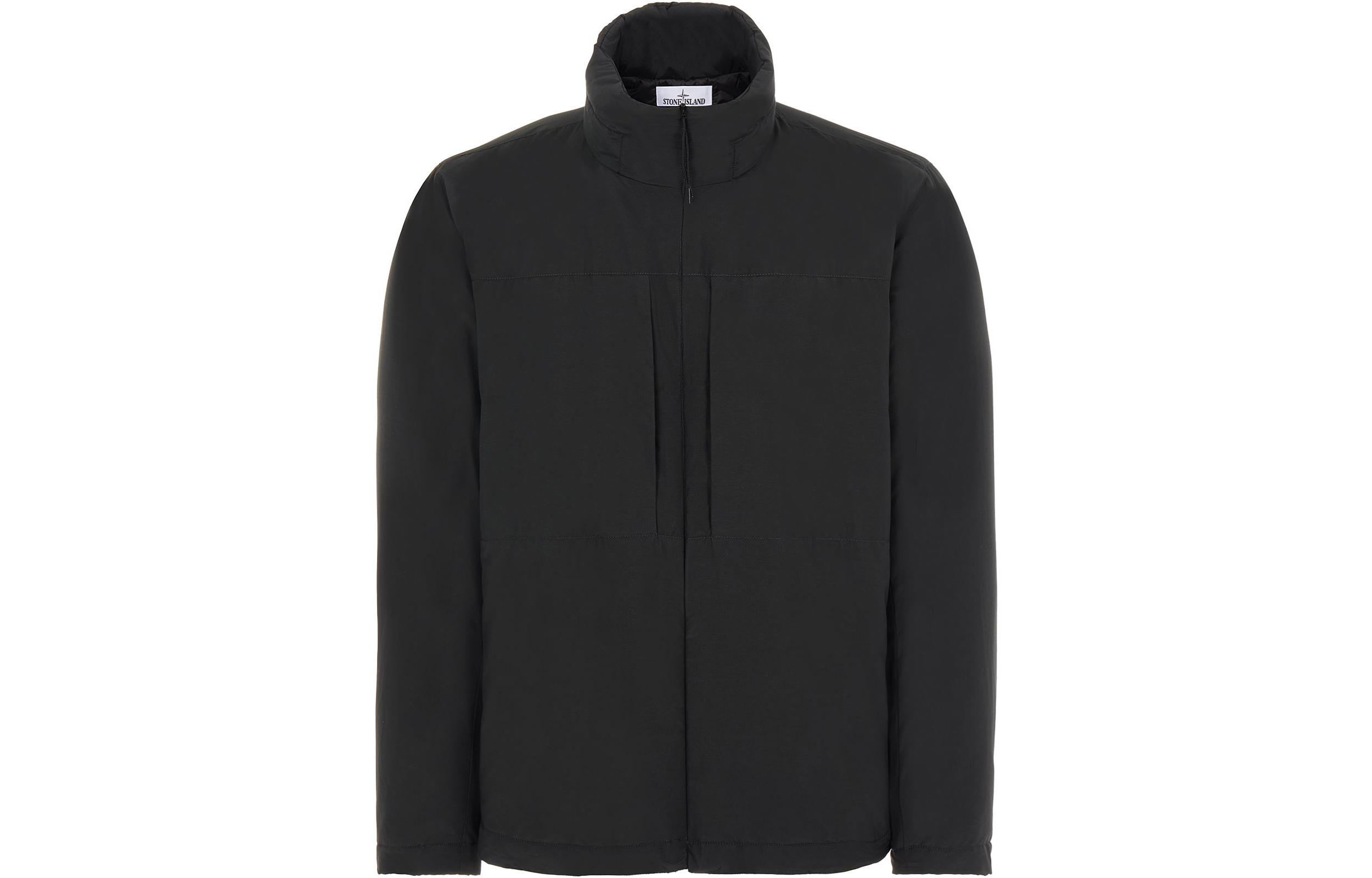 Stone Island Solid Color Hooded Comfort Jacket for Men 7715439G2-V0029