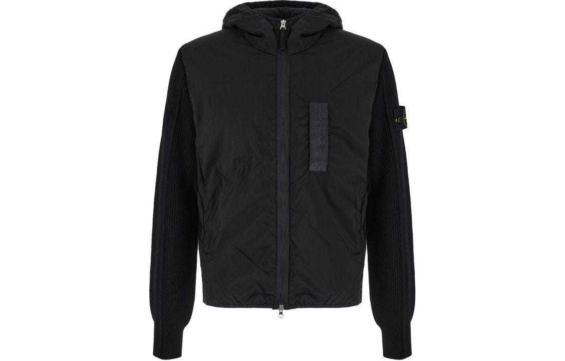 Stone Island Solid Color Hooded Jacket Black 791544134-V0029