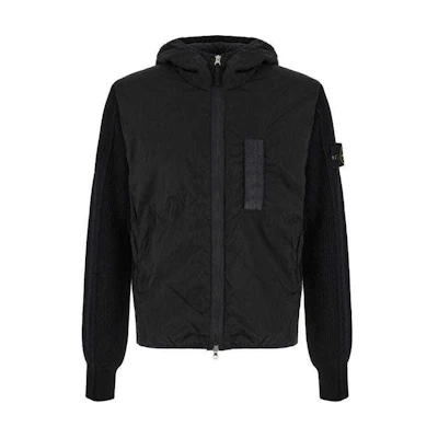 Stone Island Solid Color Hooded Jacket Black 791544134-V0029