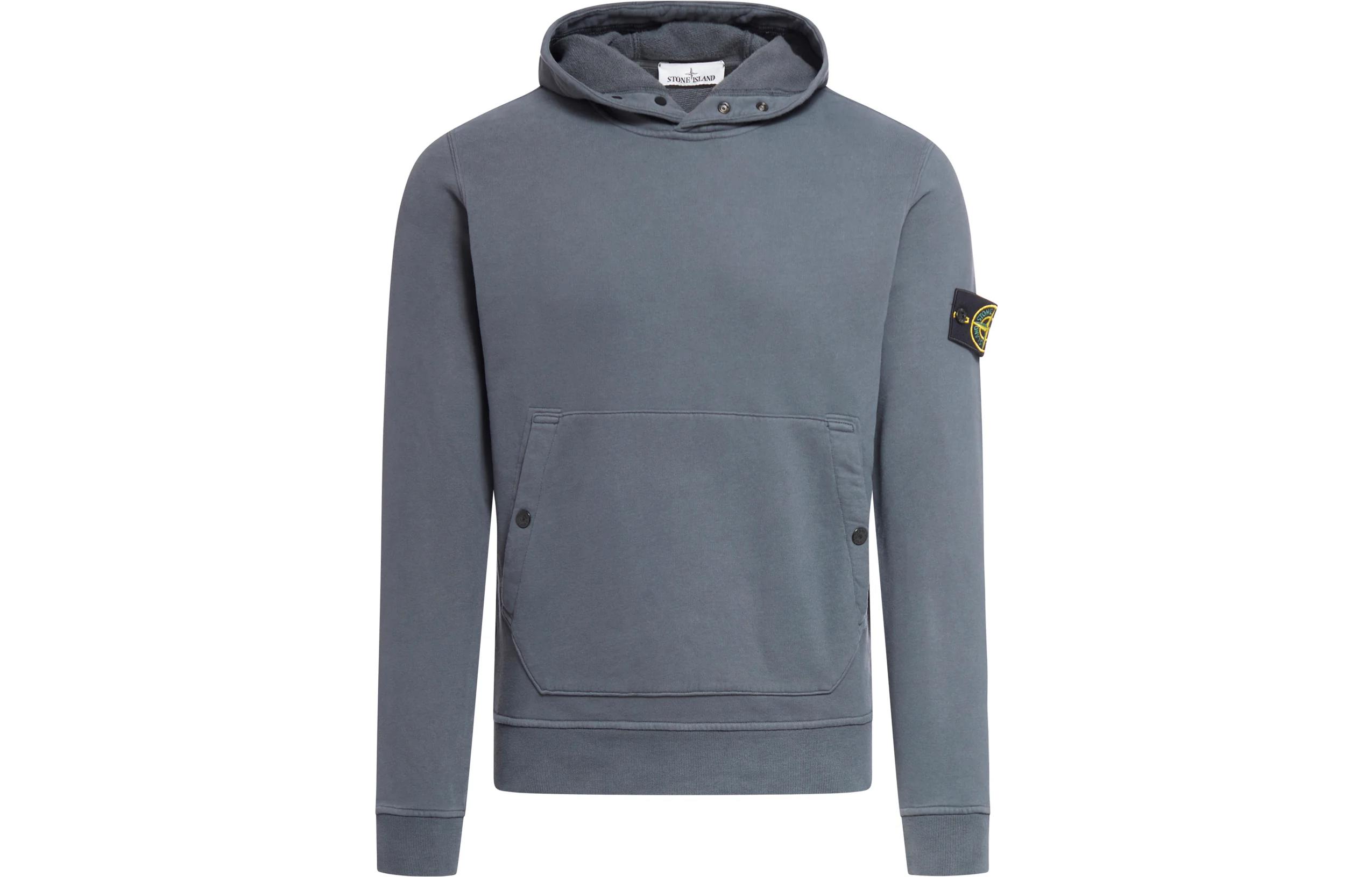 Stone Island Solid Color Hoodie Gray 791561720-V0062