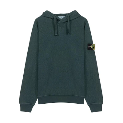Stone Island Solid Color Hoodie Pullover - Green 781562160-V0153
