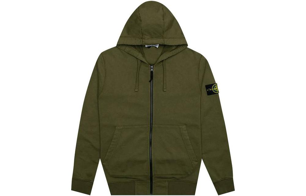 STONE ISLAND Solid Color Logo Hoodie  Fashion 741564251V0058