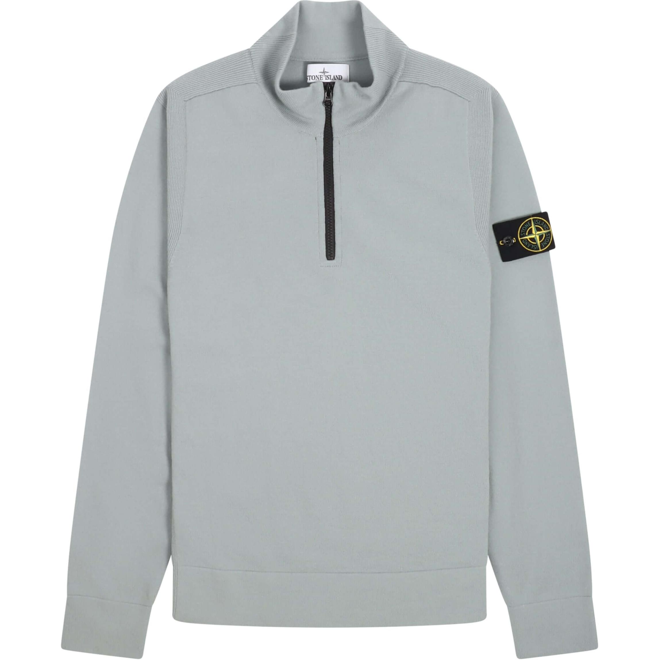 Stone Island Solid Color Logo Patch Pullover Sweatshirt Men’s Grey 8115521A1-V0066