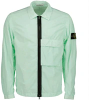 Stone Island Solid Color Logo Polo Collar Jacket Green 771510303-V0044 Stone Island Solid Color Logo Polo Collar Jacket Green 771510303-V0044