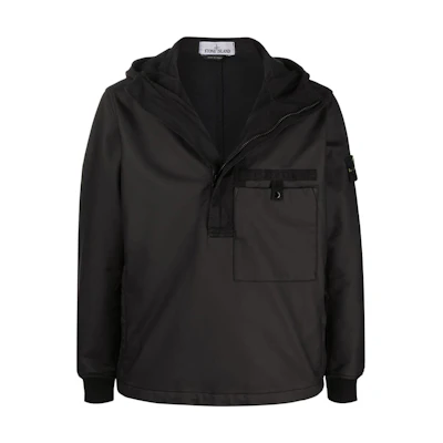 Stone Island Solid Color Long Sleeve Hooded Jacket 761543129-V0029