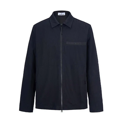 STONE ISLAND Solid Color Long Sleeve Shirt Jacket for Men 771510802-V0029