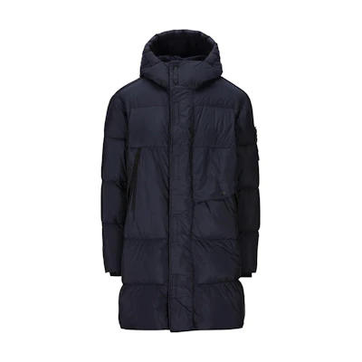 Stone Island Solid Color Long Sleeve Zip Hoodie Jacket Men’s Blue 791570323-V0020