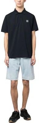 STONE ISLAND 純色海軍藍短袖POLO衫 101522R39-A0020 Lookbook STONE ISLAND 純色海軍藍短袖POLO衫 101522R39-A0020