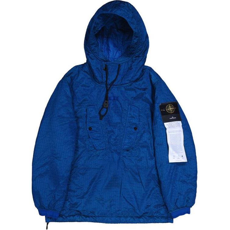 Stone Island Solid Color Pullover Hoodie Jacket Men’s Blue 791543332-V0022