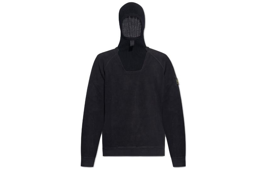 Stone Island Solid Color Slim-Fit Hoodie Long-Sleeve Pullover 791561054-V0029