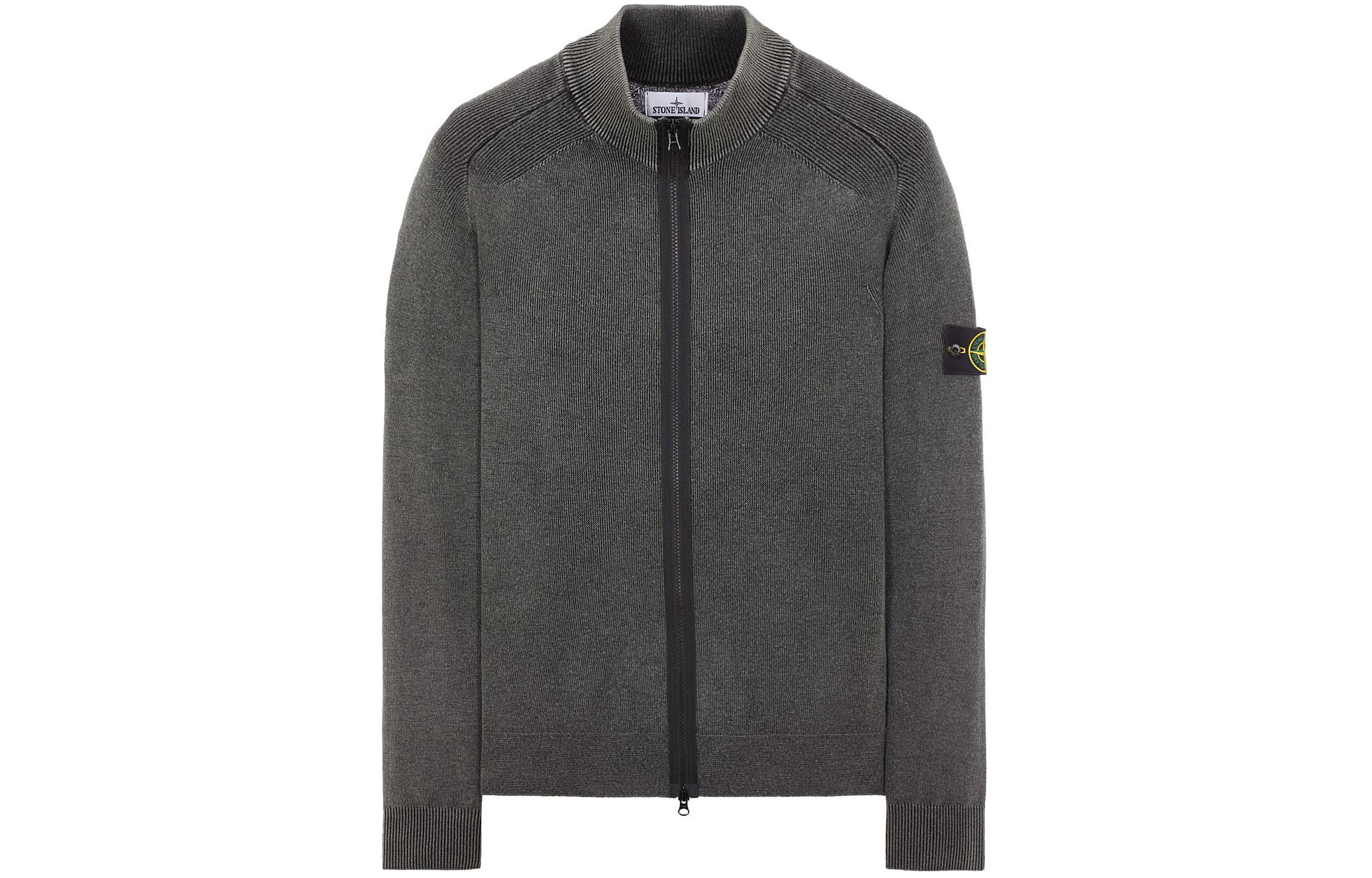 Stone Island Solid Color Stand Collar Jacket Black Long Sleeve 7915566T1-V0029