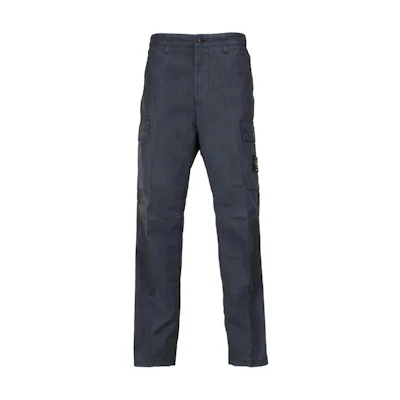 Stone Island Solid Color Straight-Leg Zipper Casual Pants Men’s Black POIZON240621976