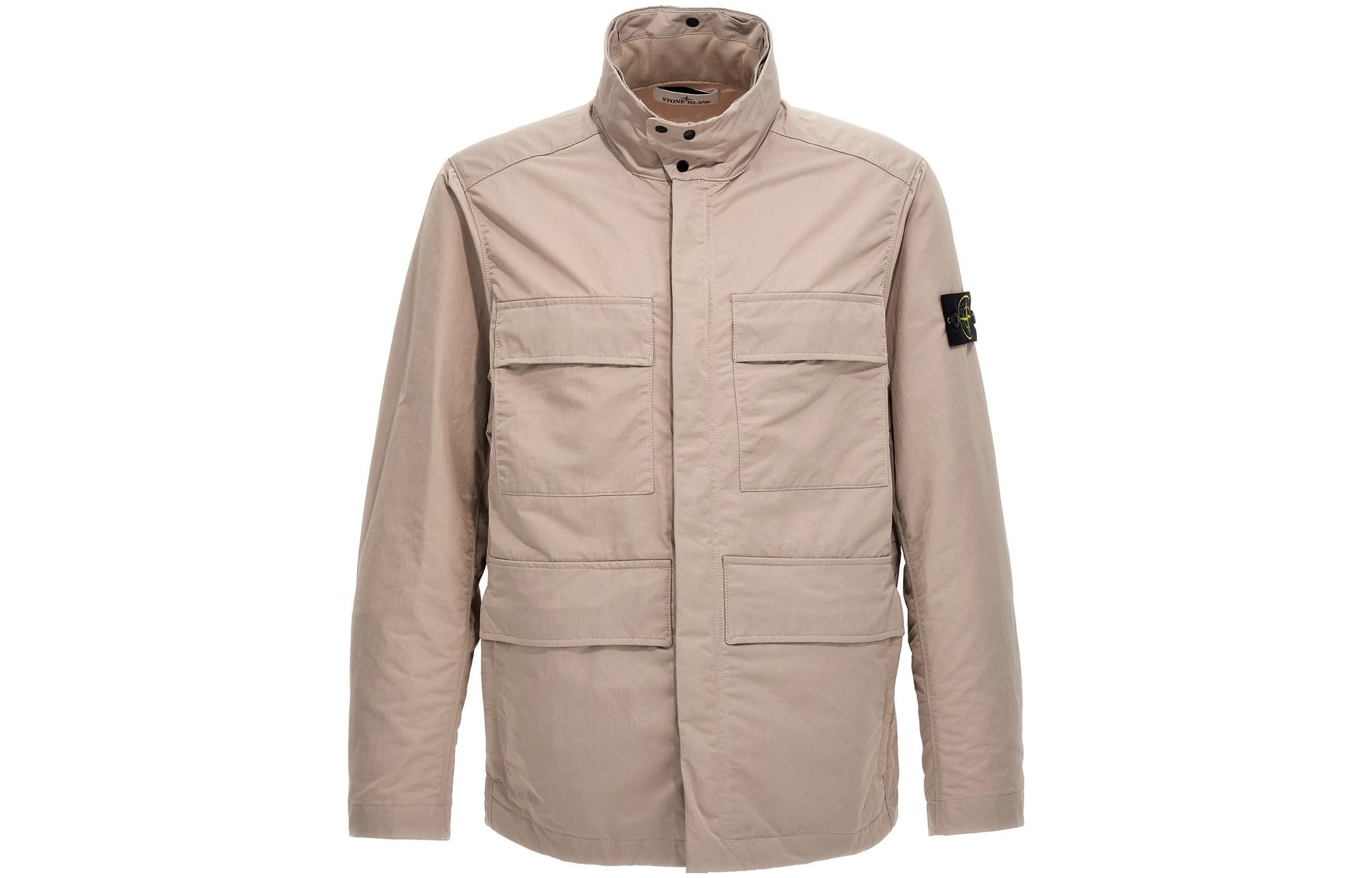 Stone Island Solid Color Utility Workwear Jacket 781542730-V0092