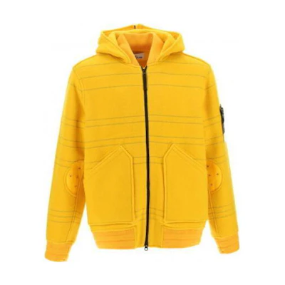 Stone Island Solid Color Zip-Up Hooded Jacket 771542854-V0030