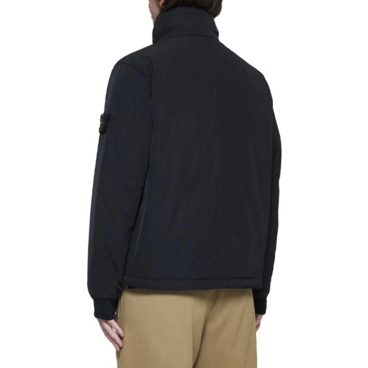Stone Island Solid Color Zip-Up Jacket Black  Long Sleeve Outerwear 811543726-V0029 圖 4