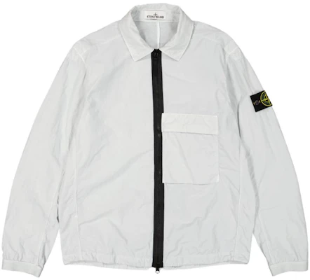 Stone Island 男士淺灰色純色拉鍊長袖外套 771510303-V0061 Buy Stone Island 男士淺灰色純色拉鍊長袖外套 771510303-V0061