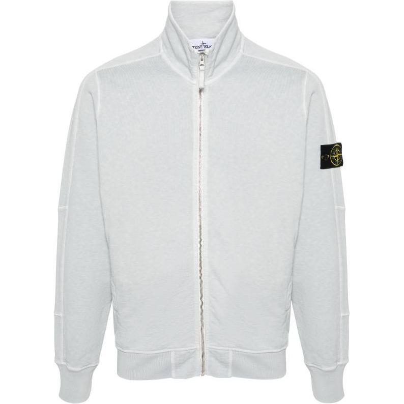 Stone Island Solid Color Zip Jacket in Blue 801565960-V0141