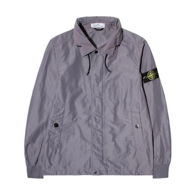 STONE ISLAND Solid Color Zip Jacket Purple Men 741541022-V0063