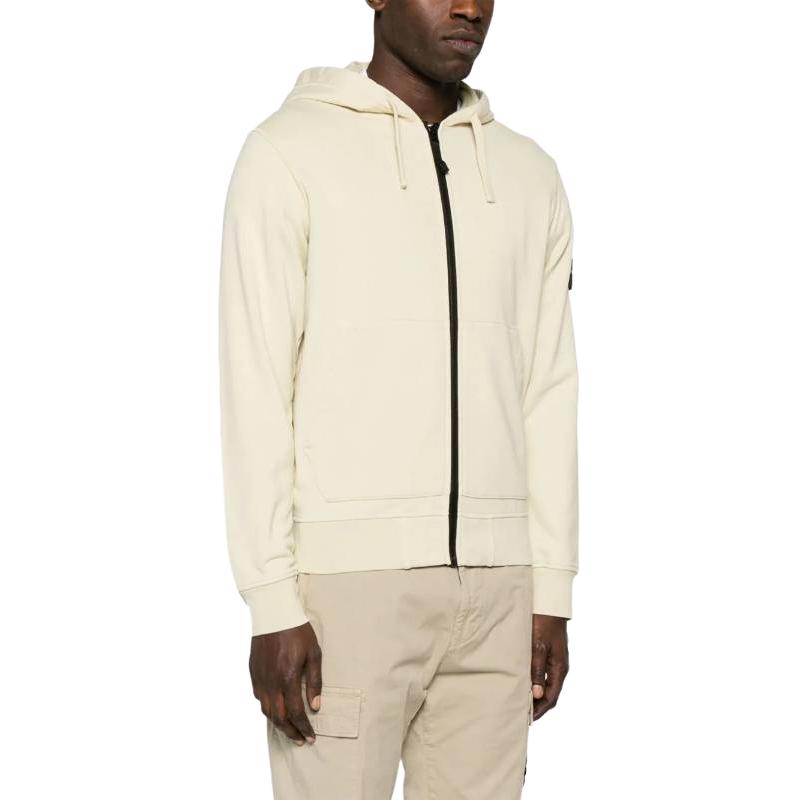 Stone Island Solid Hooded Arm Badge Zip-Up Casual Sweatshirt 801564251-V0091 圖 5