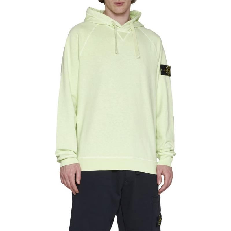 Shop Stone Island 綠色徽章連帽衫 781562160-V0152