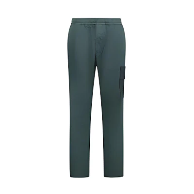 STONE ISLAND Solid Logo Patch Joggers Unisex Dark Green. 771531014-V0057