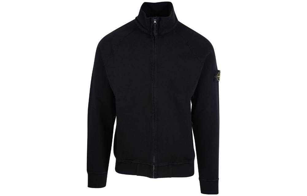 Stone Island Solid Logo Patch Zip-Up Jacket Long Sleeve 781562460-V0029
