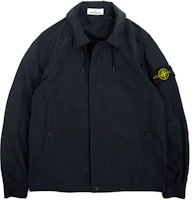 Stone Island Solid Logo Patch Zip-Up Jacket Navy Men’s Outerwear 741541022-V0020 Stone Island Solid Logo Patch Zip-Up Jacket Navy Men’s Outerwear 741541022-V0020