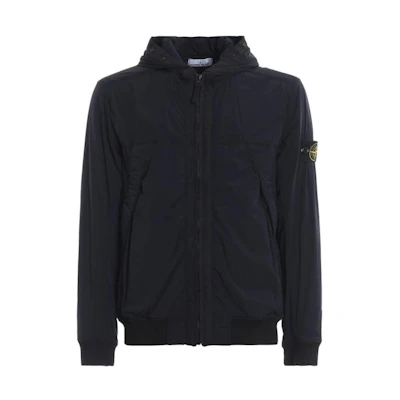 Stone Island Solid Navy Blue Zip-Up Hoodie Jacket 711541028-V0020