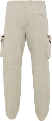 STONE ISLAND Seluar Santai Lelaki Off-White Poket Logo Potongan Lurus 7415319WA-V0195 Lookbook STONE ISLAND Seluar Santai Lelaki Off-White Poket Logo Potongan Lurus 7415319WA-V0195