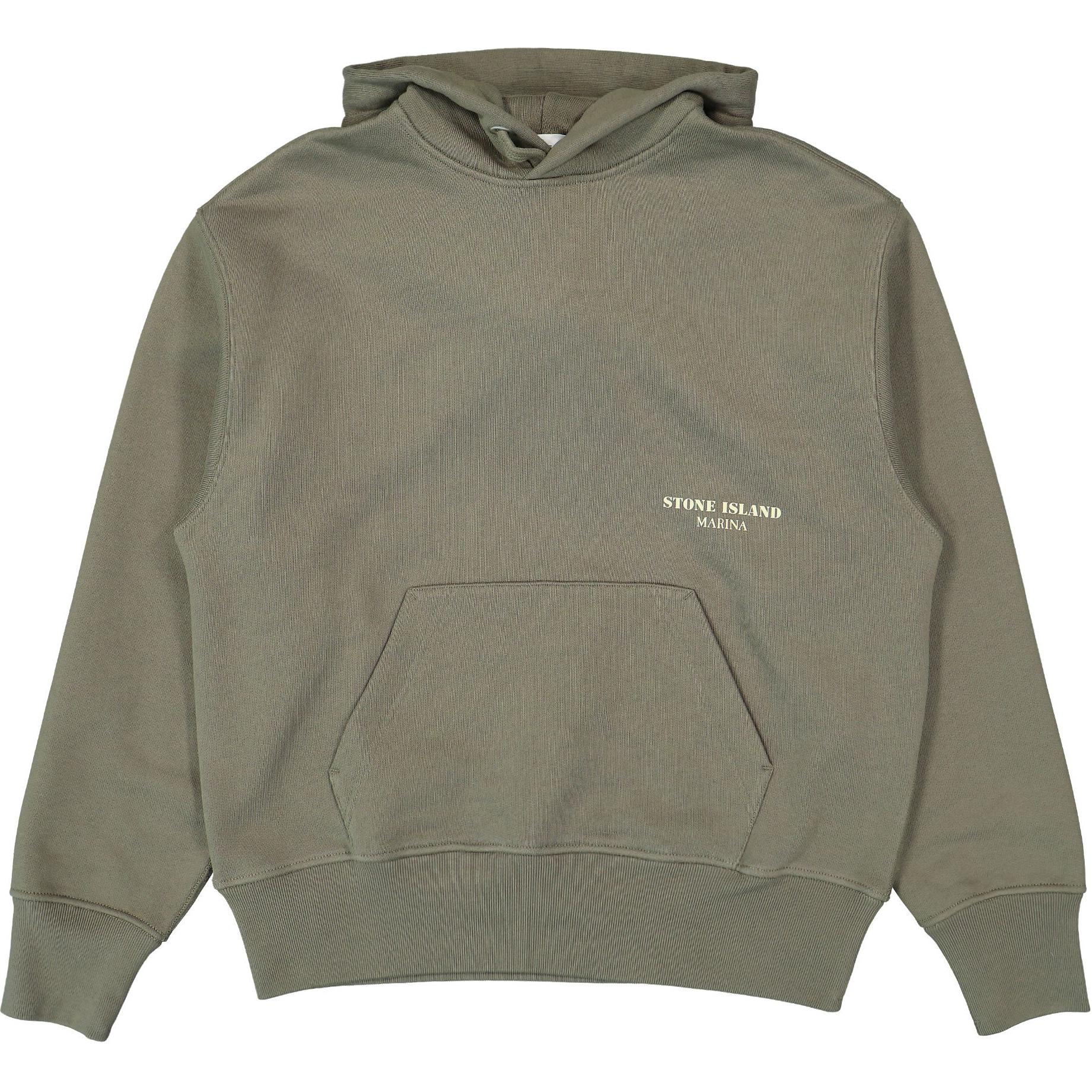 Stone Island Solid Pullover Hoodie Chestnut Brown 8115638X5-V0075