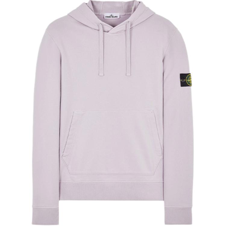 Stone Island Solid Pullover Sweatshirt Onion Pink 761564151-V0086
