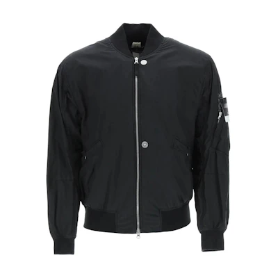 Stone Island Solid V-Neck Zip Pocket Long Sleeve Jacket Men’s Black 761940712-V0029