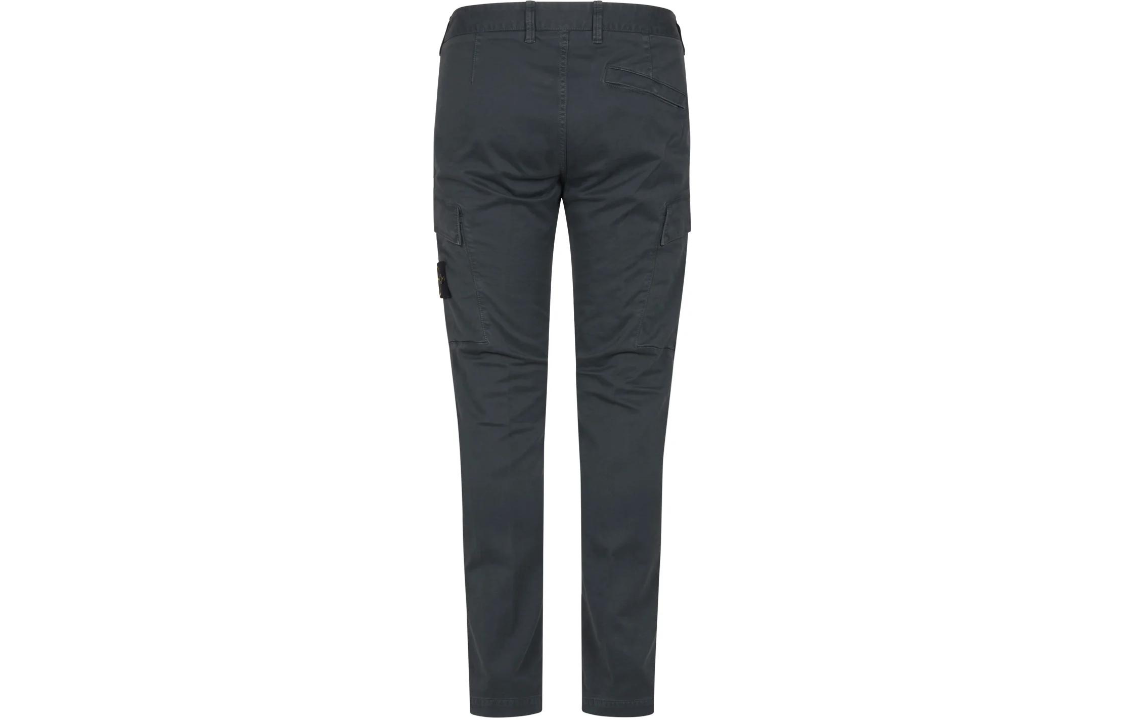 Stone Island Solid Zipper Loose Straight Pants Men - Charcoal Gray. 7915317L1-V0162 圖 3