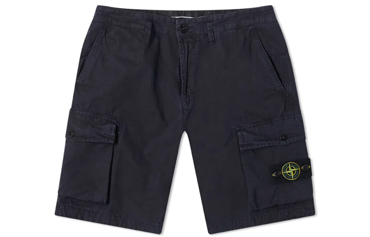 STONE ISLAND SS21  Cotton Canvas Multi-Pocket Shorts Navy Blue 7415L07WA-V0120 圖 2