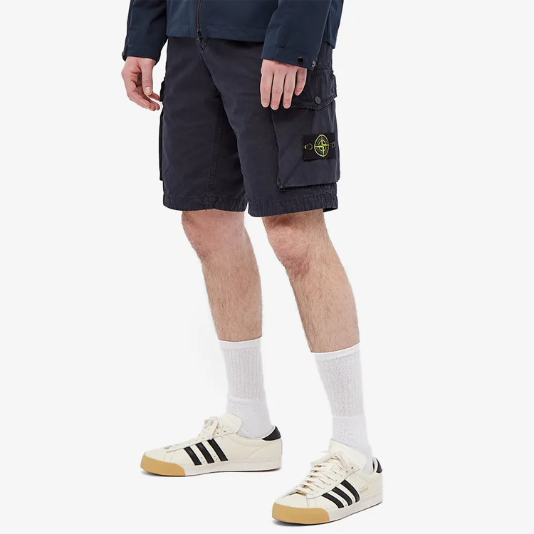 STONE ISLAND SS21  Cotton Canvas Multi-Pocket Shorts Navy Blue 7415L07WA-V0120 圖 4